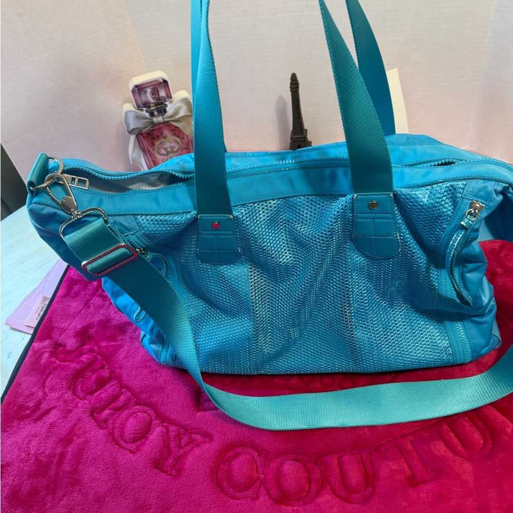 Lululemon Athletic gym Bright Blue Tote Bag